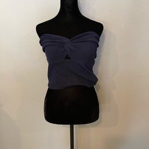 Knit off the shoulder crop top